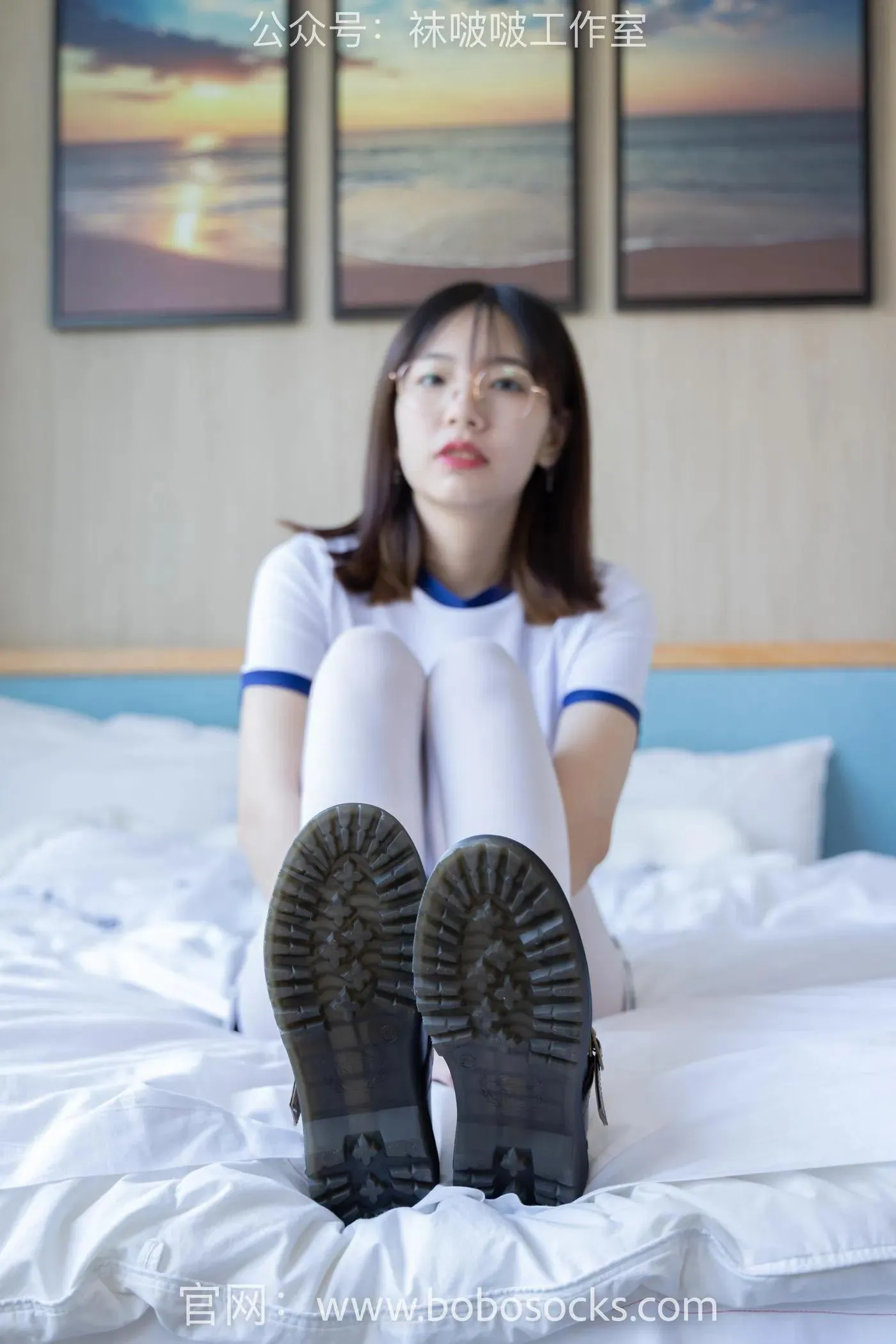 [BoBoSocks袜啵啵]NO.108 小甜豆-皮鞋、厚白丝、踩奶油蛋糕剧情 [137P]插图3